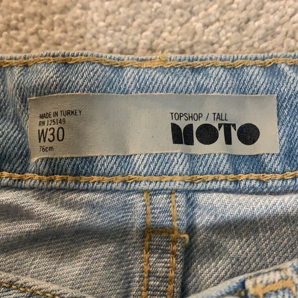 TOPSHOP shorts, worn once❗️ light blue waist30(76cm7 - Picture 2 of 2